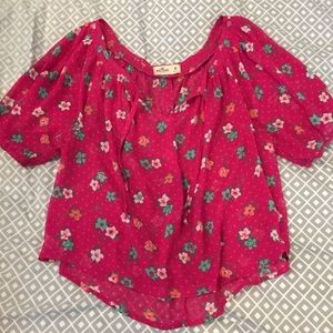 Hollister Sheer Floral Top